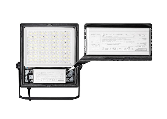 Sportlux Gen2 series 150W 180lm/W IP66 LED flood light reflector TUV ENEC CE CB SAA GMA INMETRO RETILAP certified outdoor lighting 5 years warranty